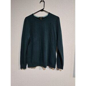 Charter Club Sweater Women's Size L Green Luxury 100% Cashmere Long Sleeve